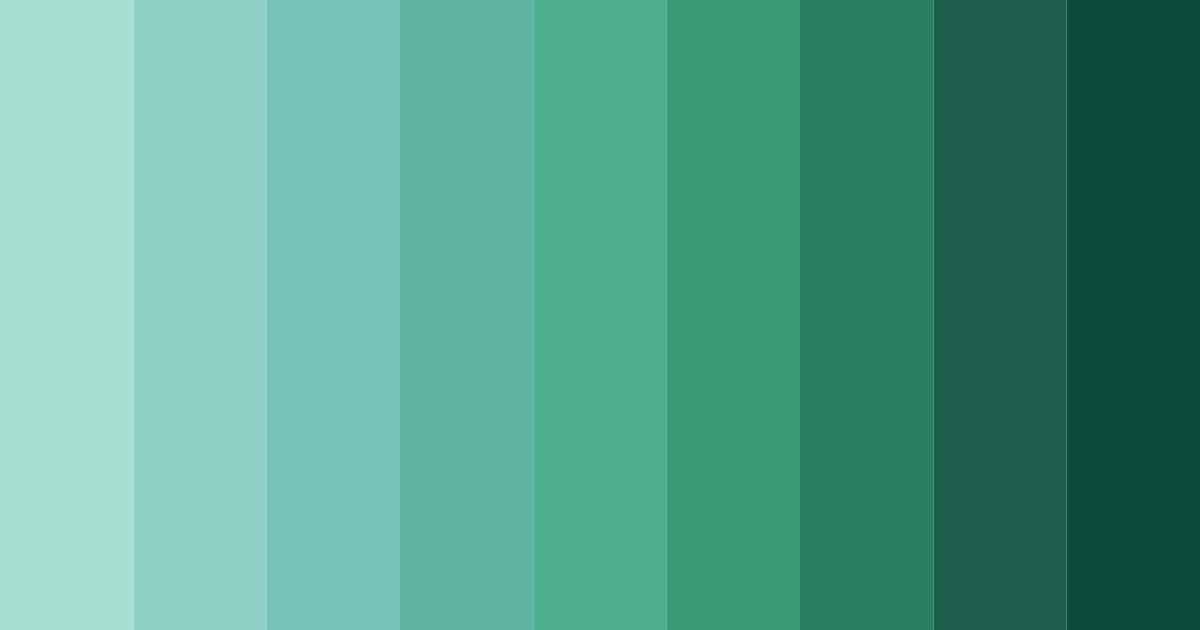 Download teal beach color palette PNG image (landscape)