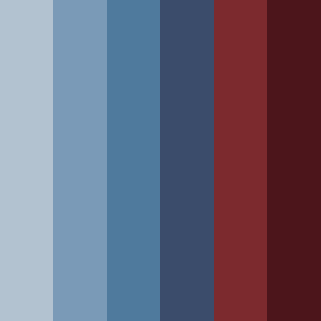 Download dark red and blue harmony color palette PNG image (square)