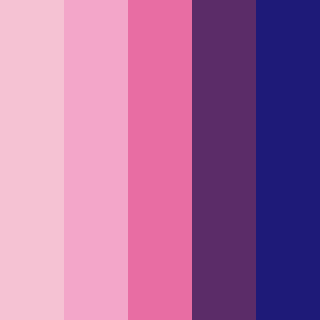 Download whimsical twilight color palette PNG image (square)