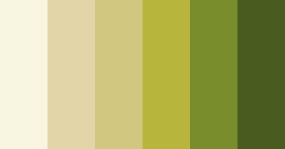 Download earthy green color palette PNG image (landscape)