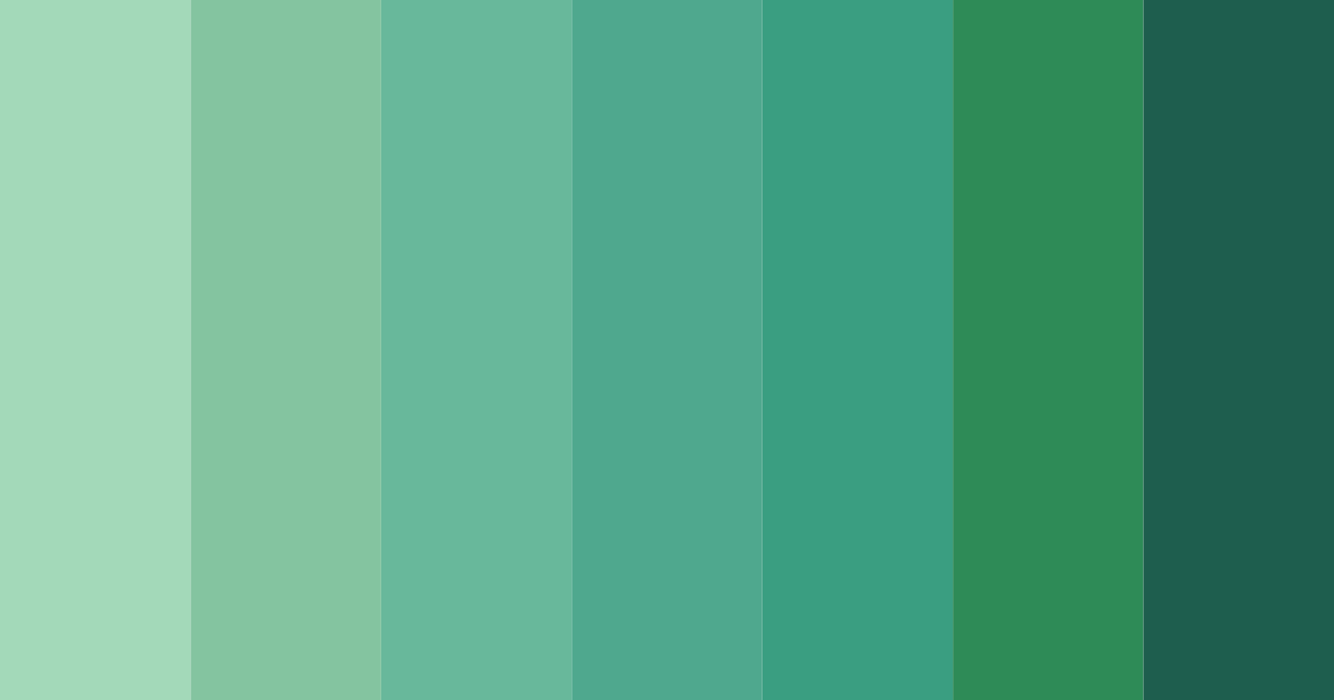 Download emerald oasis color palette PNG image (landscape)