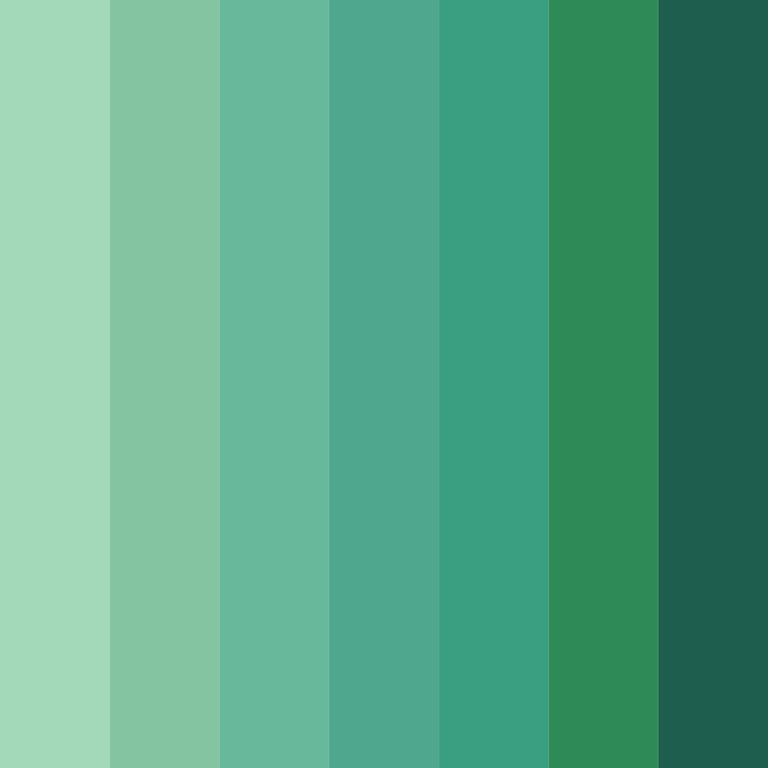 Download emerald oasis color palette PNG image (square)