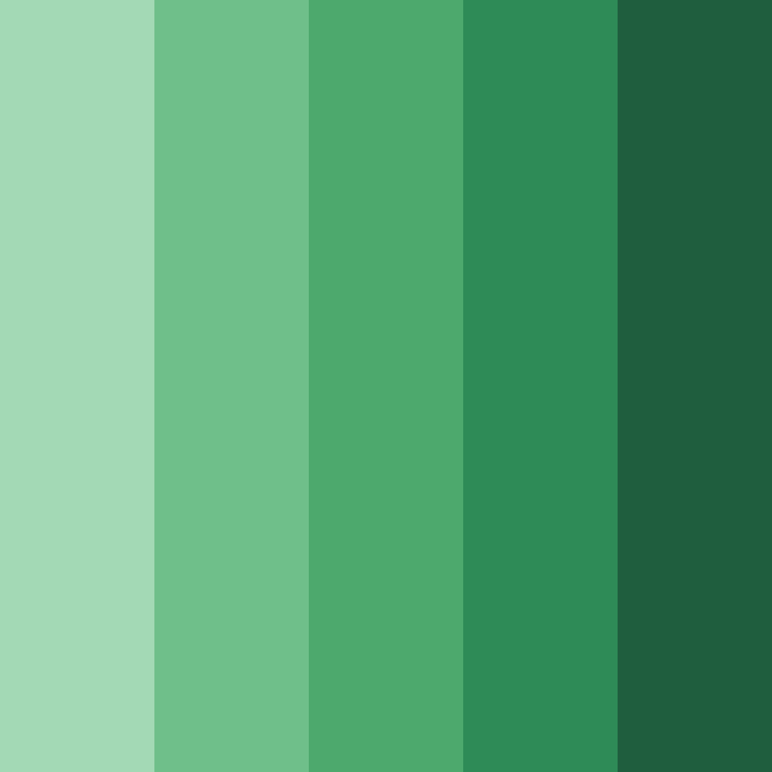 Download emerald oasis color palette PNG image (square)
