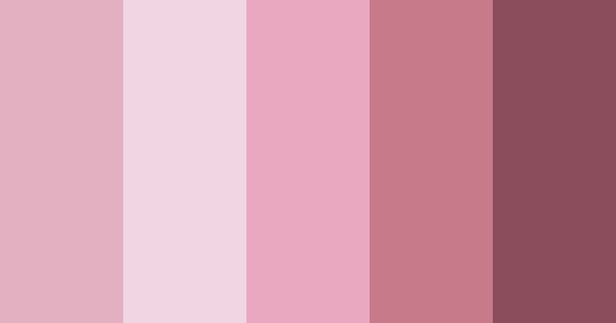 Download pink elegance color palette PNG image (landscape)