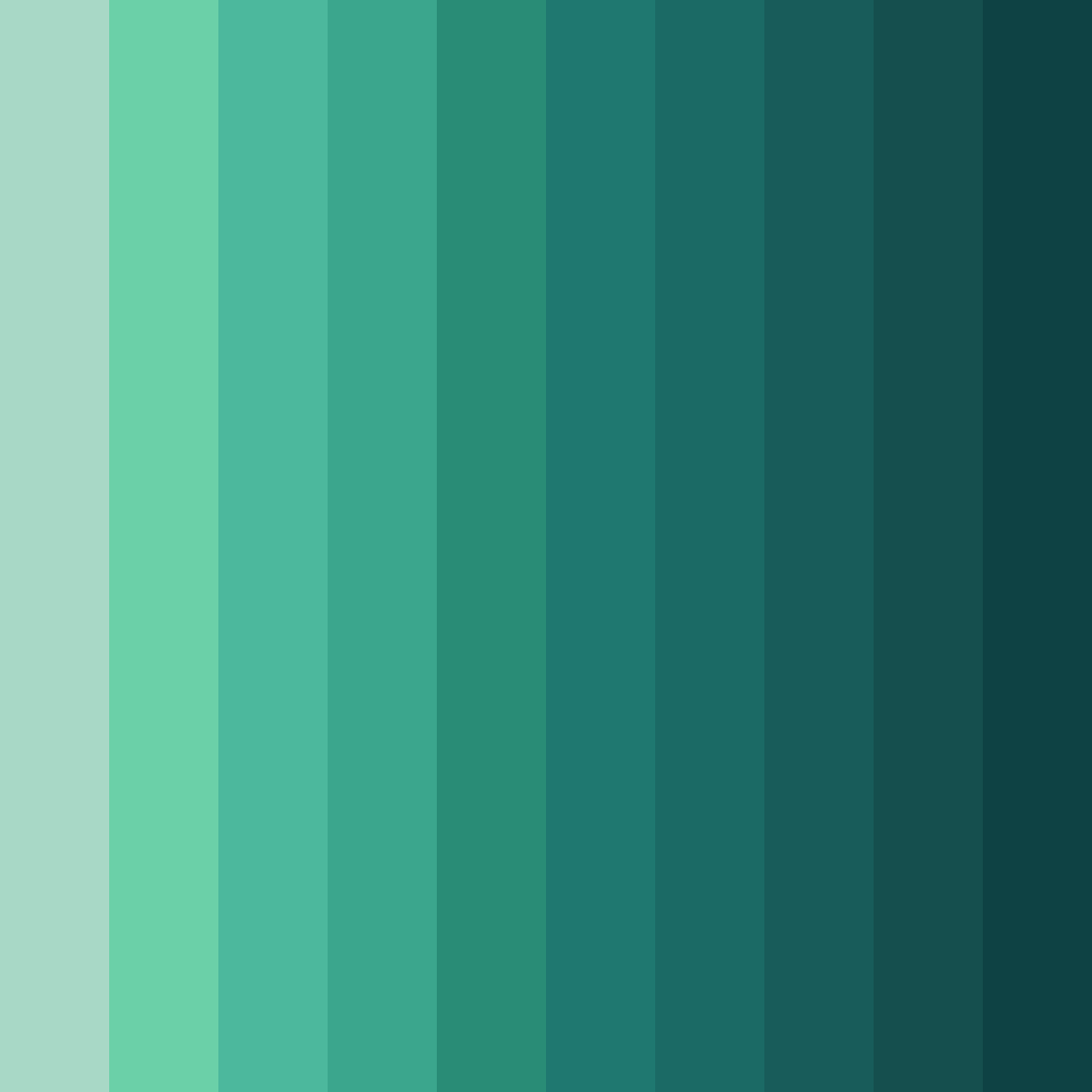 Download emerald echoes color palette PNG image (square)