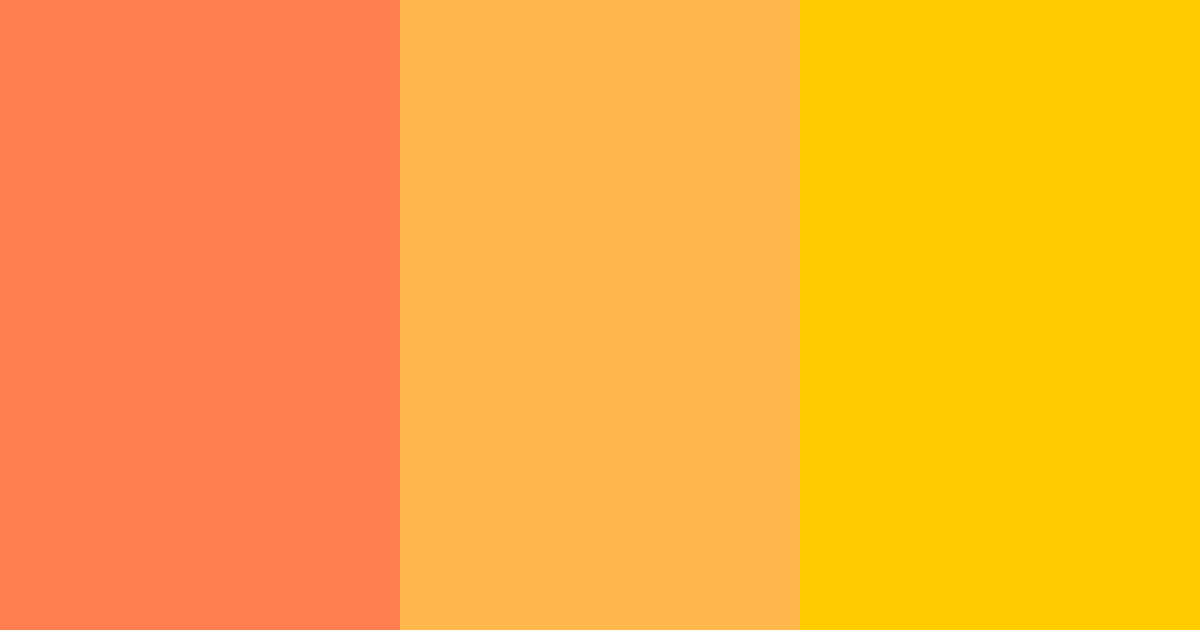 Download tropical sunrise color palette PNG image (landscape)