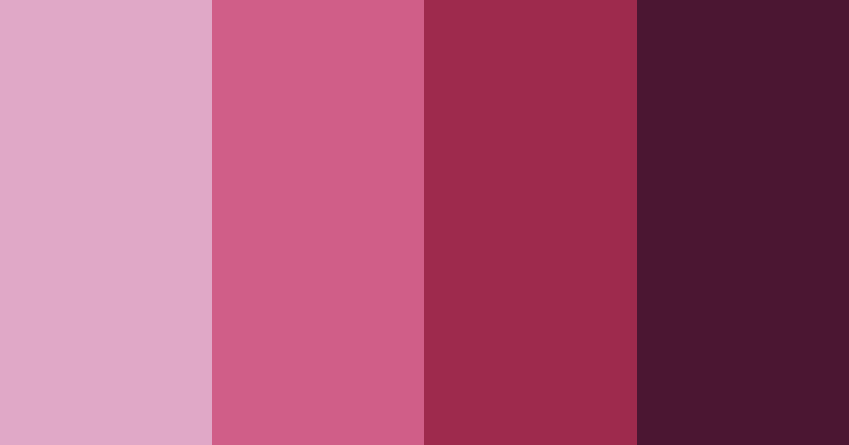 Download cool berry shades color palette PNG image (landscape)