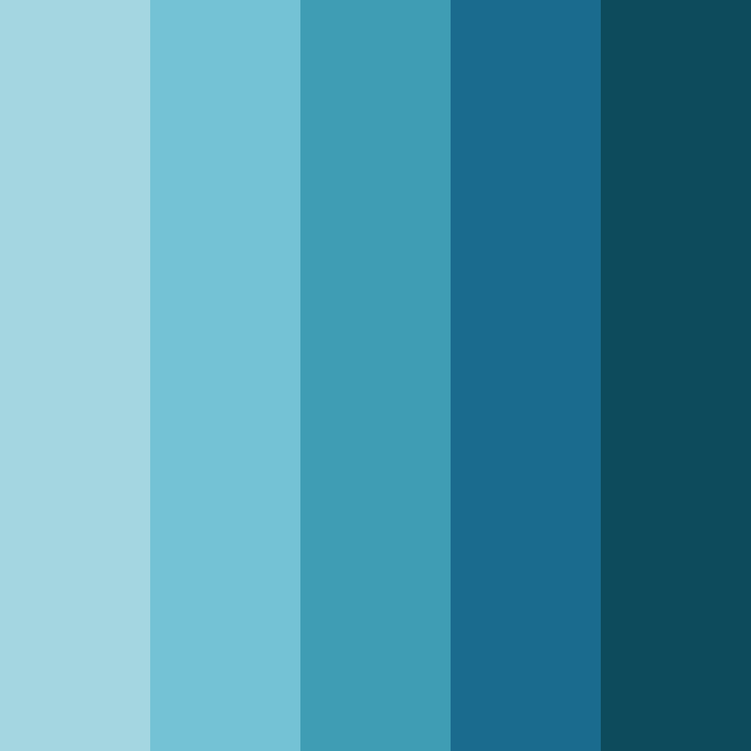 Download teal tiffani color palette PNG image (square)