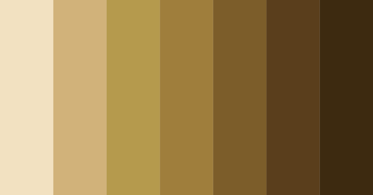 Download golden brown color palette PNG image (landscape)