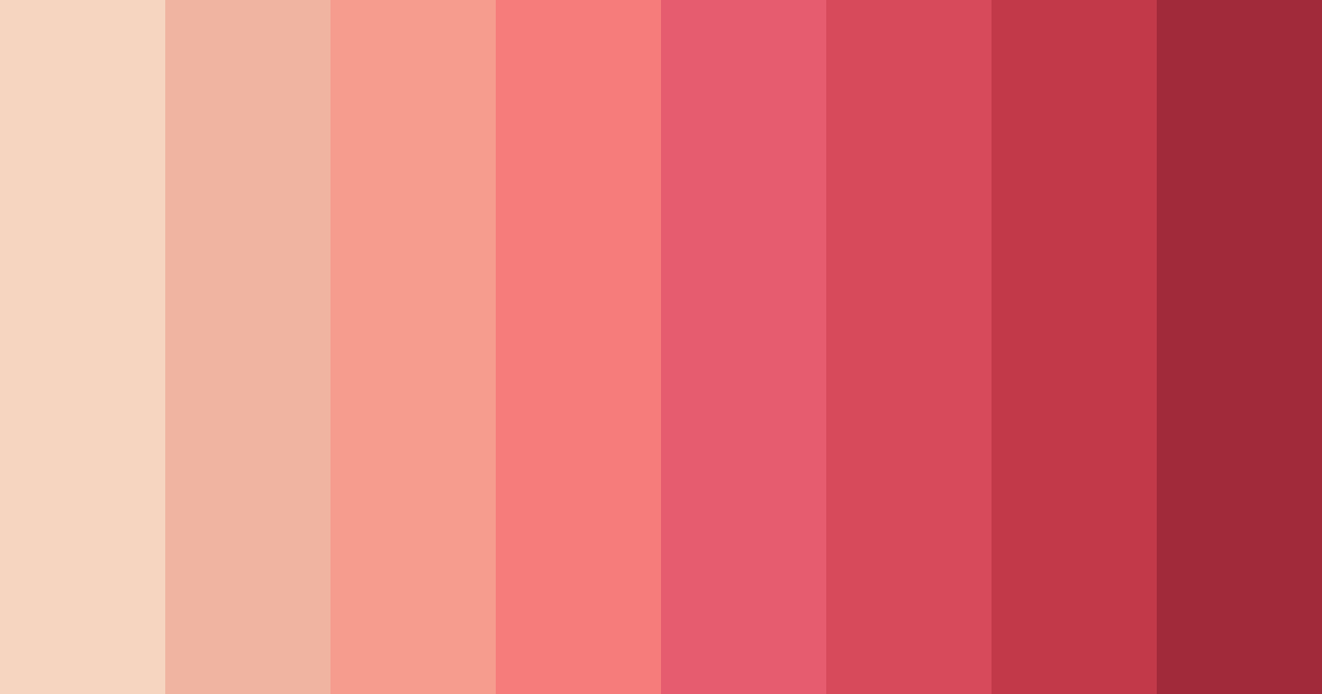 Download blushing blooms color palette PNG image (landscape)