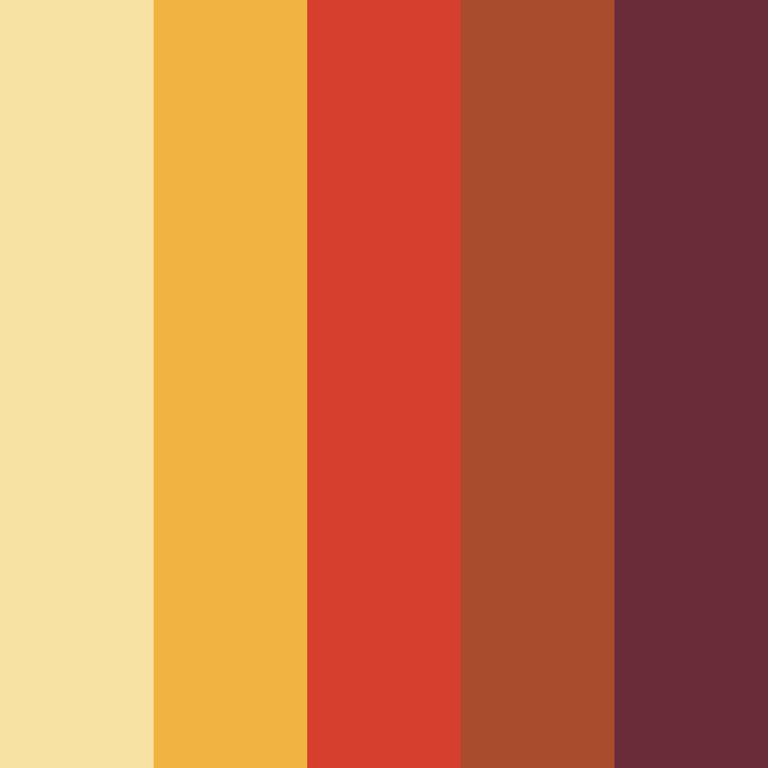 Download desert sunset harvest color palette PNG image (square)