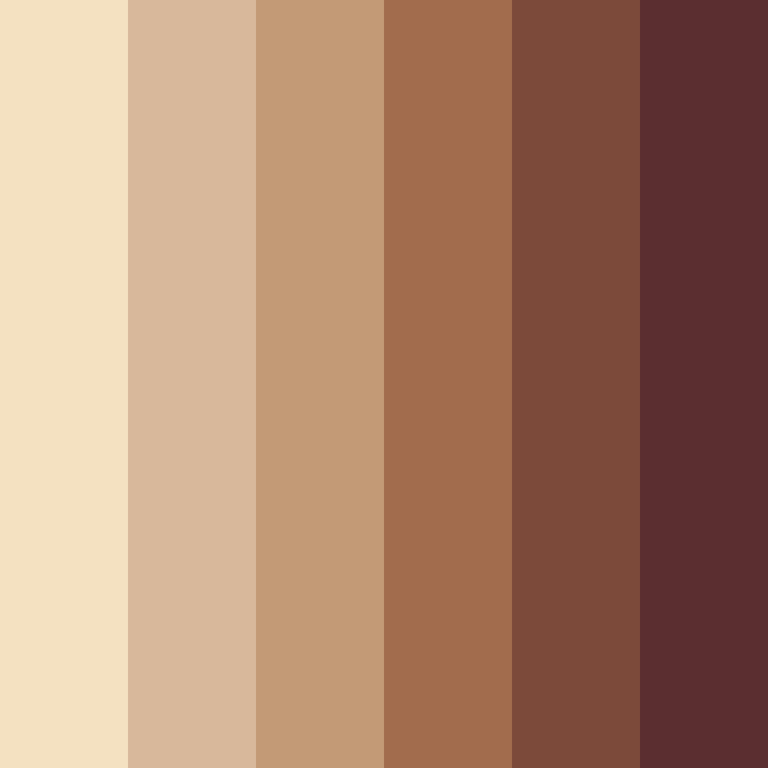 Download brown café color palette PNG image (square)