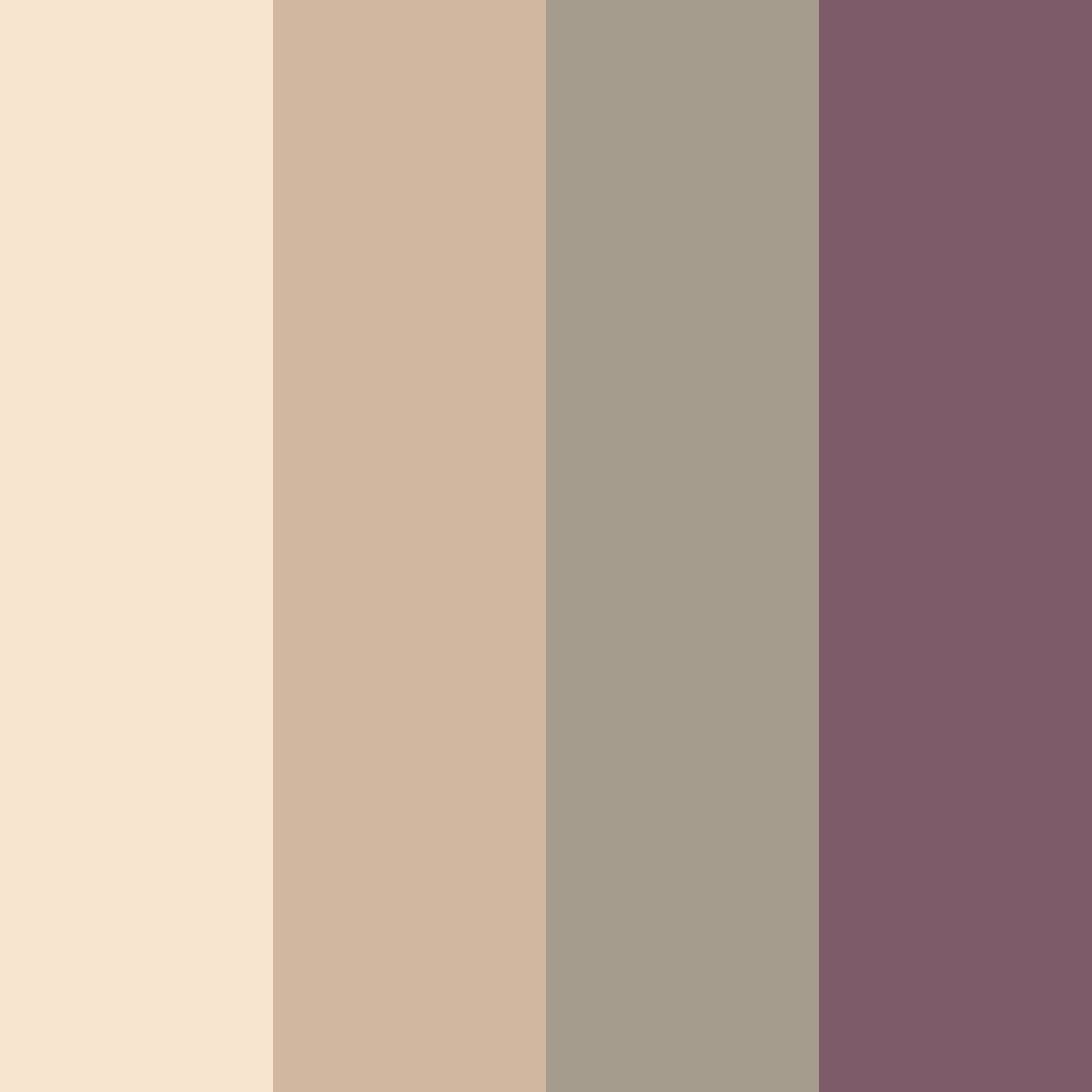 Download brown cream dream color palette PNG image (square)
