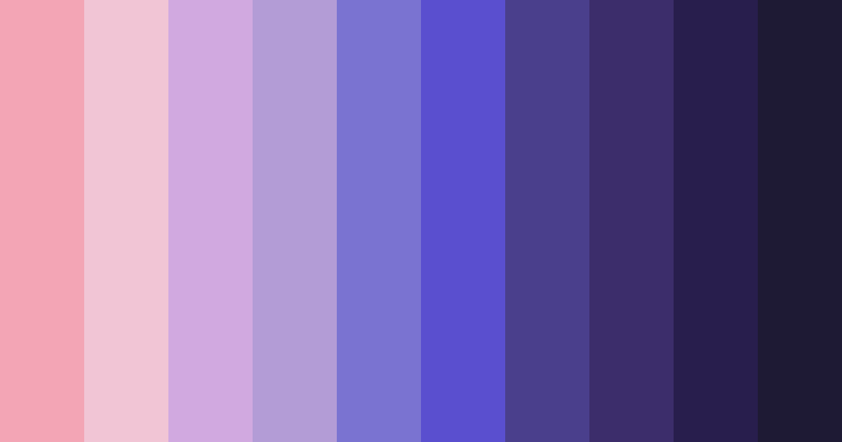 Download purple shades color palette PNG image (landscape)