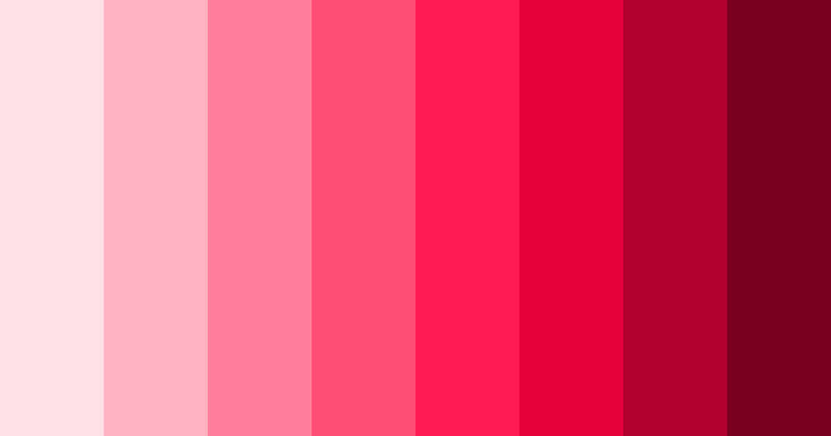 Download blushing blossoms color palette PNG image (landscape)