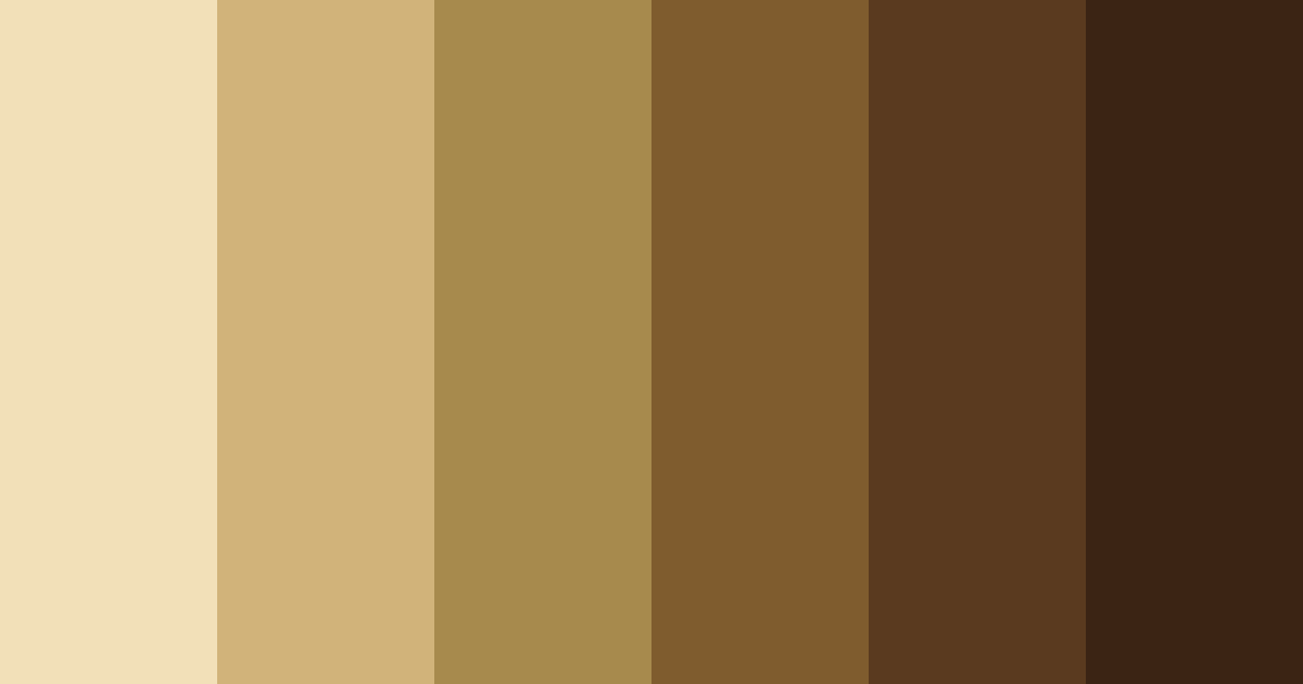 Download honeyed earthtones color palette PNG image (landscape)