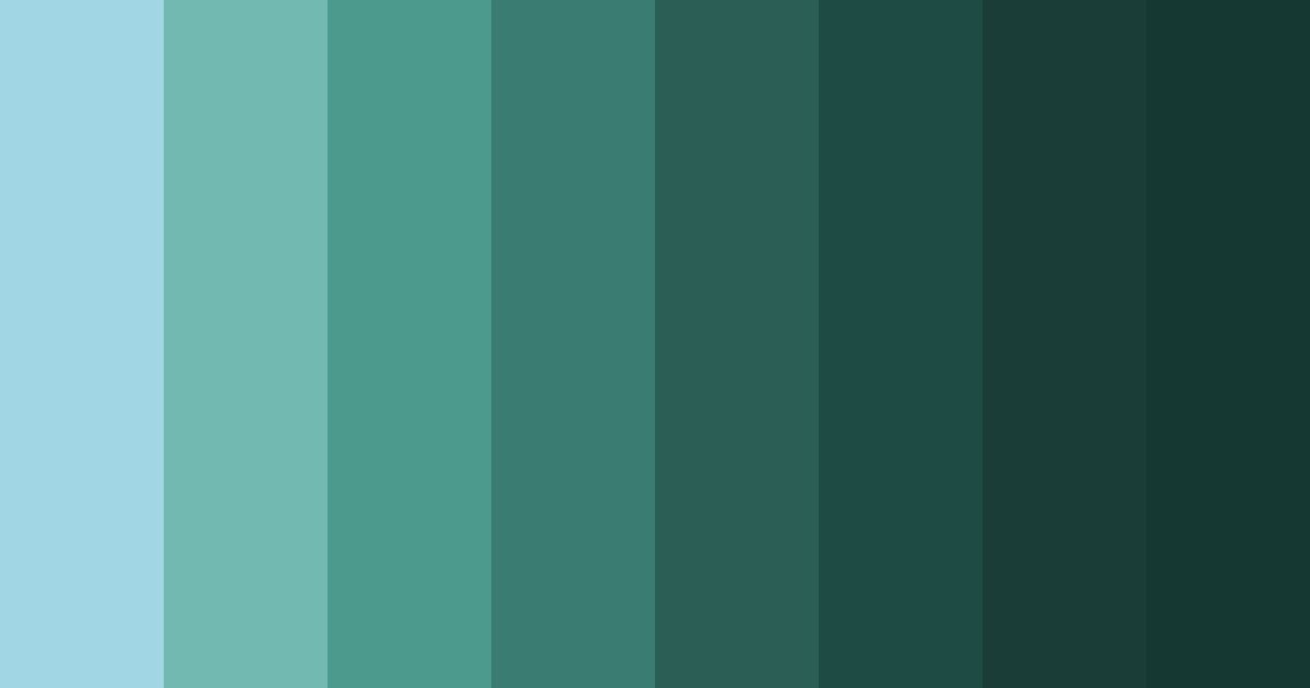 Download emerald cascade color palette PNG image (landscape)