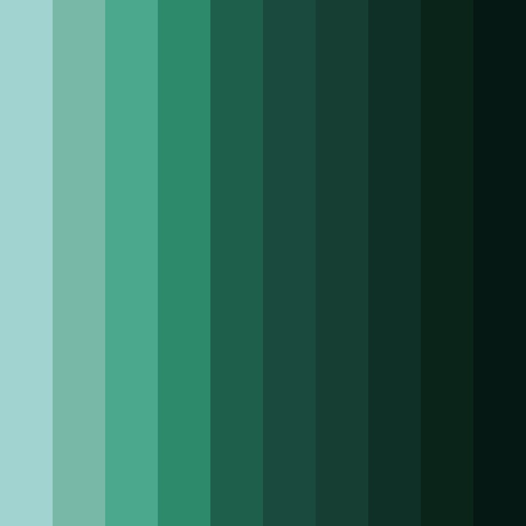 Download blue forest greens color palette PNG image (square)