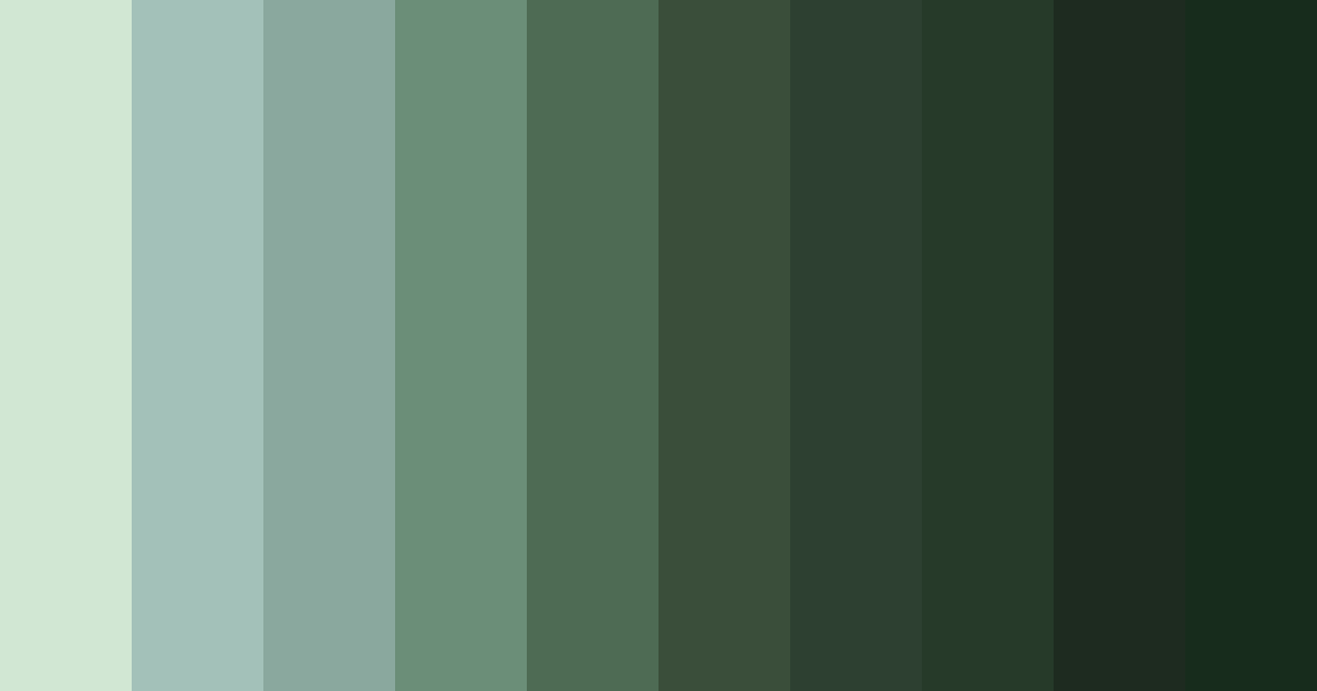 Download muted green forest color palette PNG image (landscape)