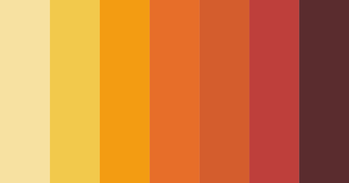 Download warm orange color palette PNG image (landscape)