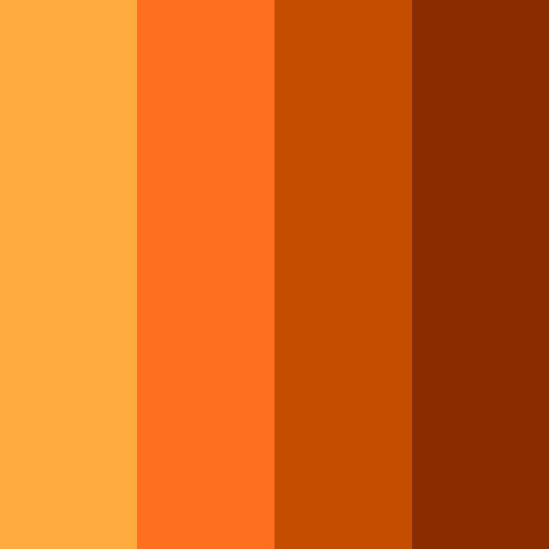 Download shades of red and orange color palette PNG image (square)