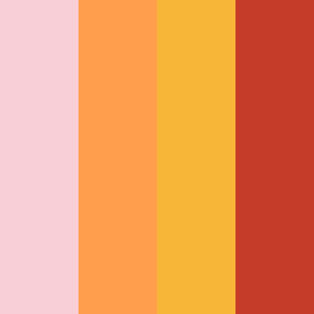 Download magic kingdom sunset color palette PNG image (square)