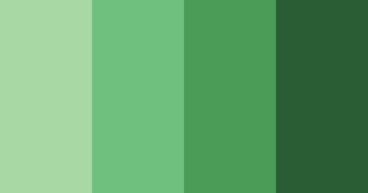 Download forest green shades color palette PNG image (landscape)