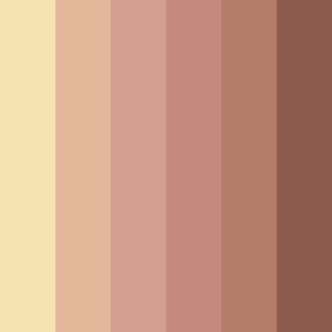 Download warm beige color palette PNG image (square)