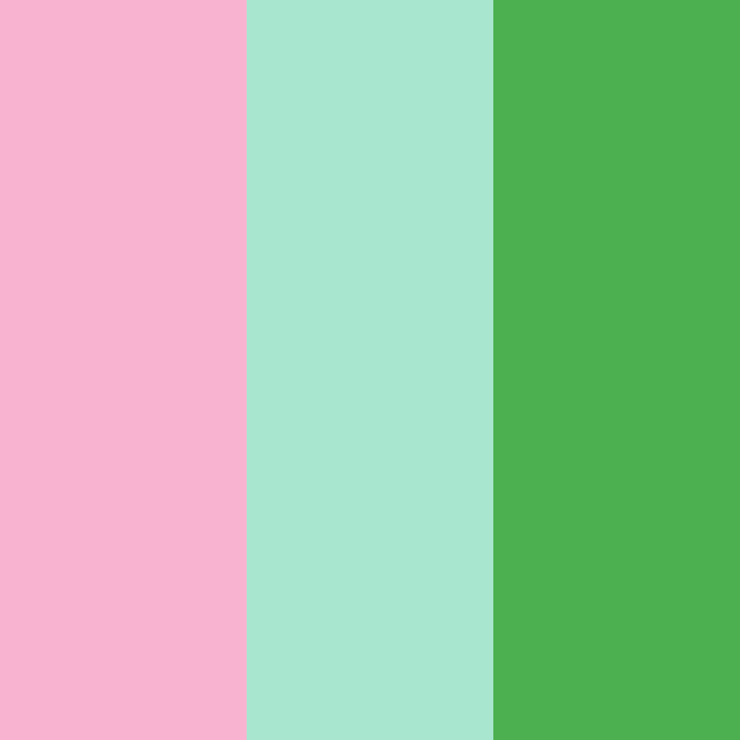 Download pink and green harmony color palette PNG image (square)
