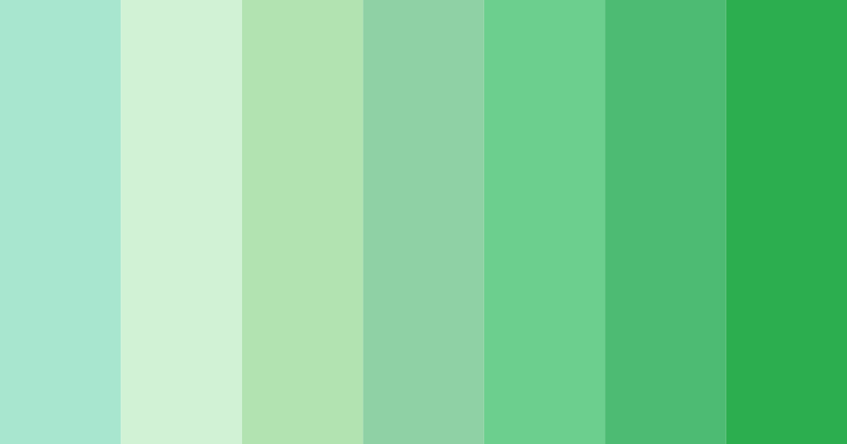 Download emerald breeze color palette PNG image (landscape)