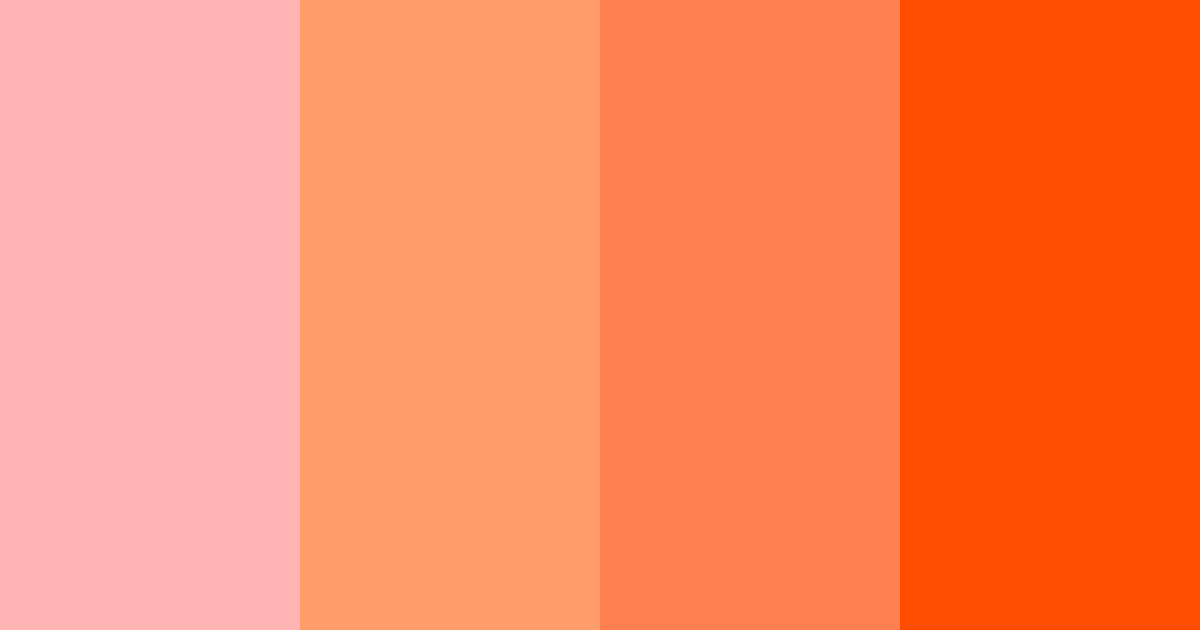 Download pink orange bliss color palette PNG image (landscape)