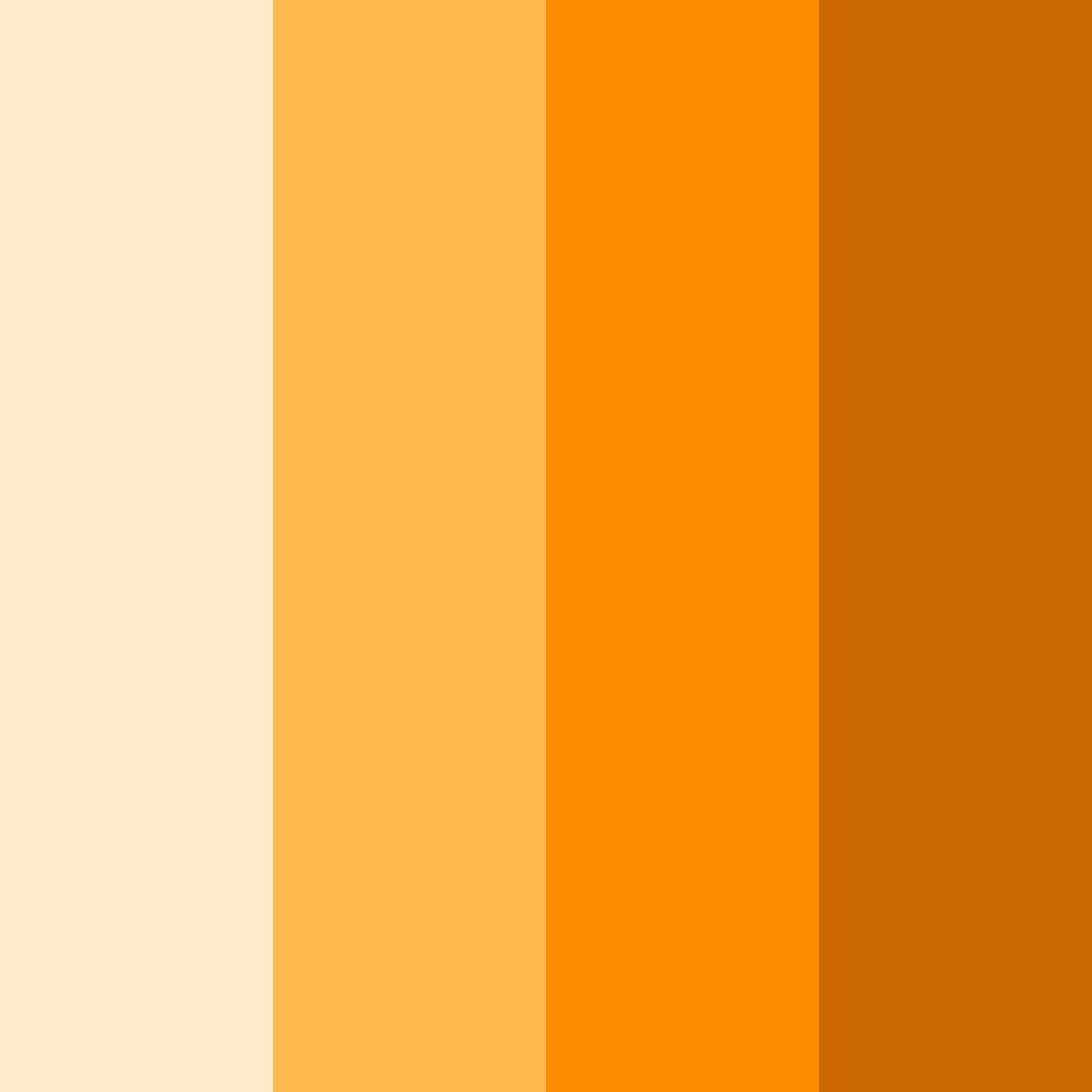 Download bright orange color palette PNG image (square)