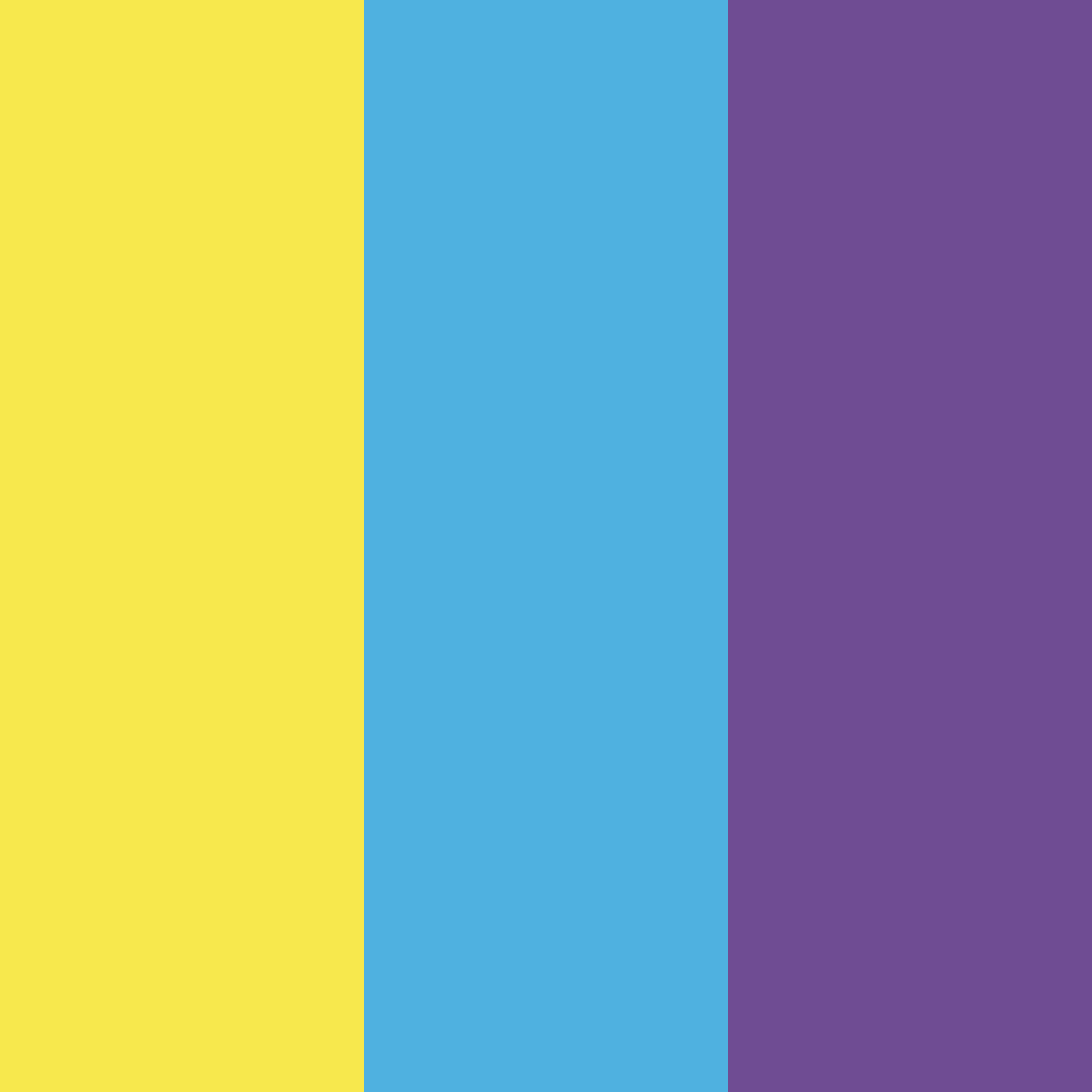 Download yellow blue purple color palette PNG image (square)