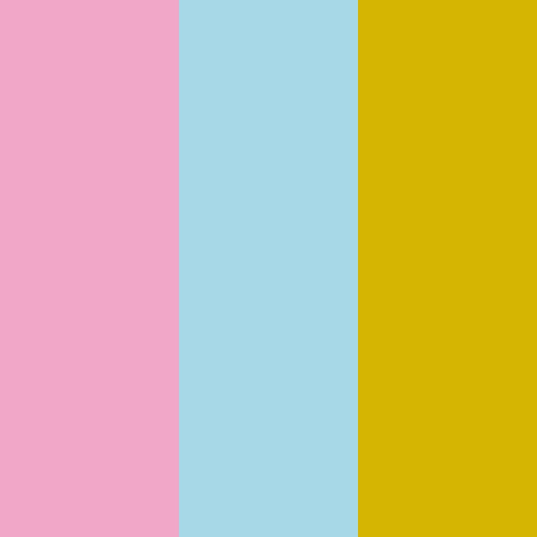 Download bubblegum pink and blue color palette PNG image (square)