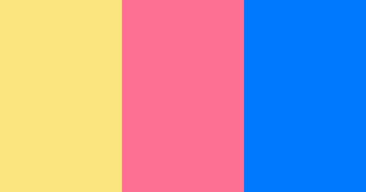 Download electric bubblegum sunshine color palette PNG image (landscape)