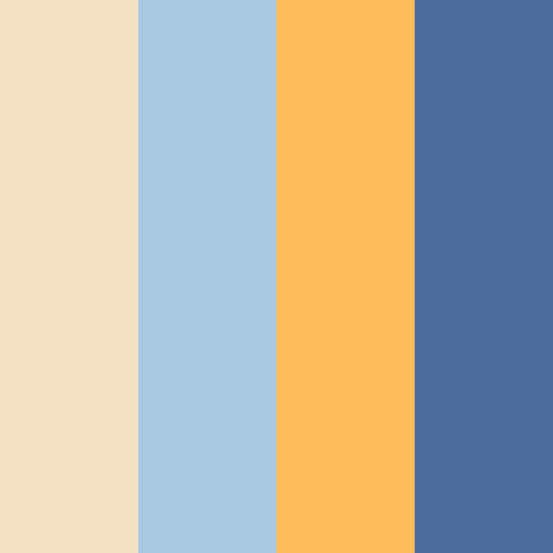 Download serene amber haze color palette PNG image (square)