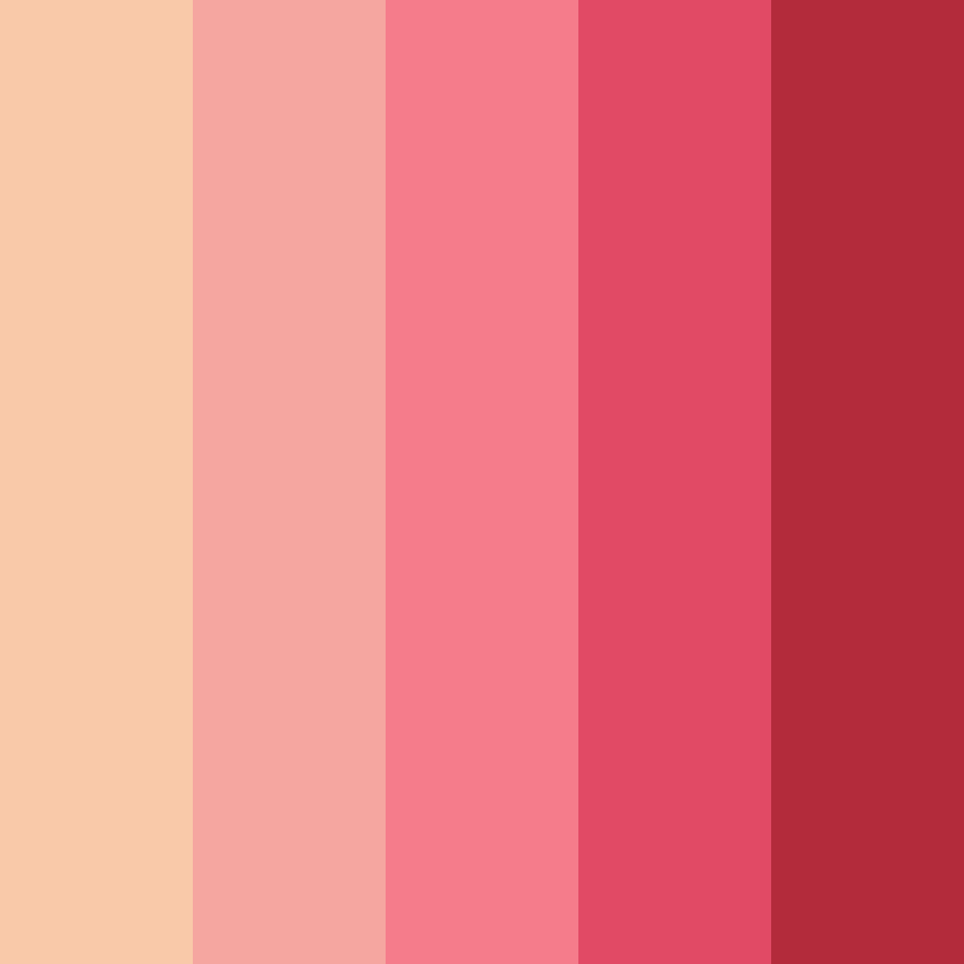 Download shades of red color palette PNG image (square)