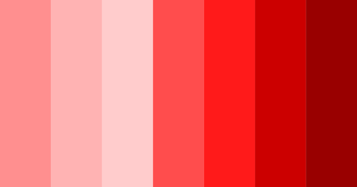 Download pastel vermilion color palette PNG image (landscape)