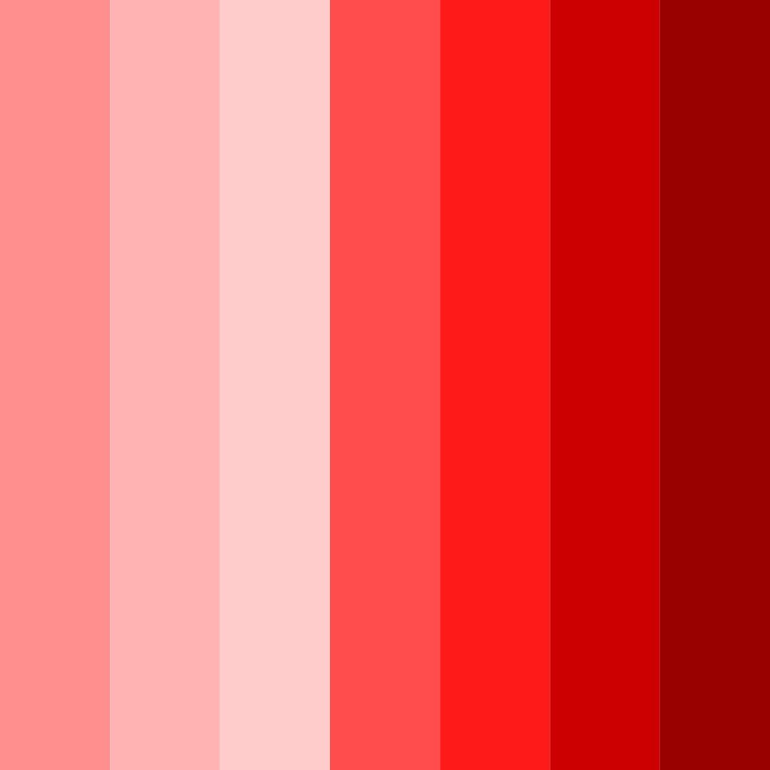 Download pastel vermilion color palette PNG image (square)