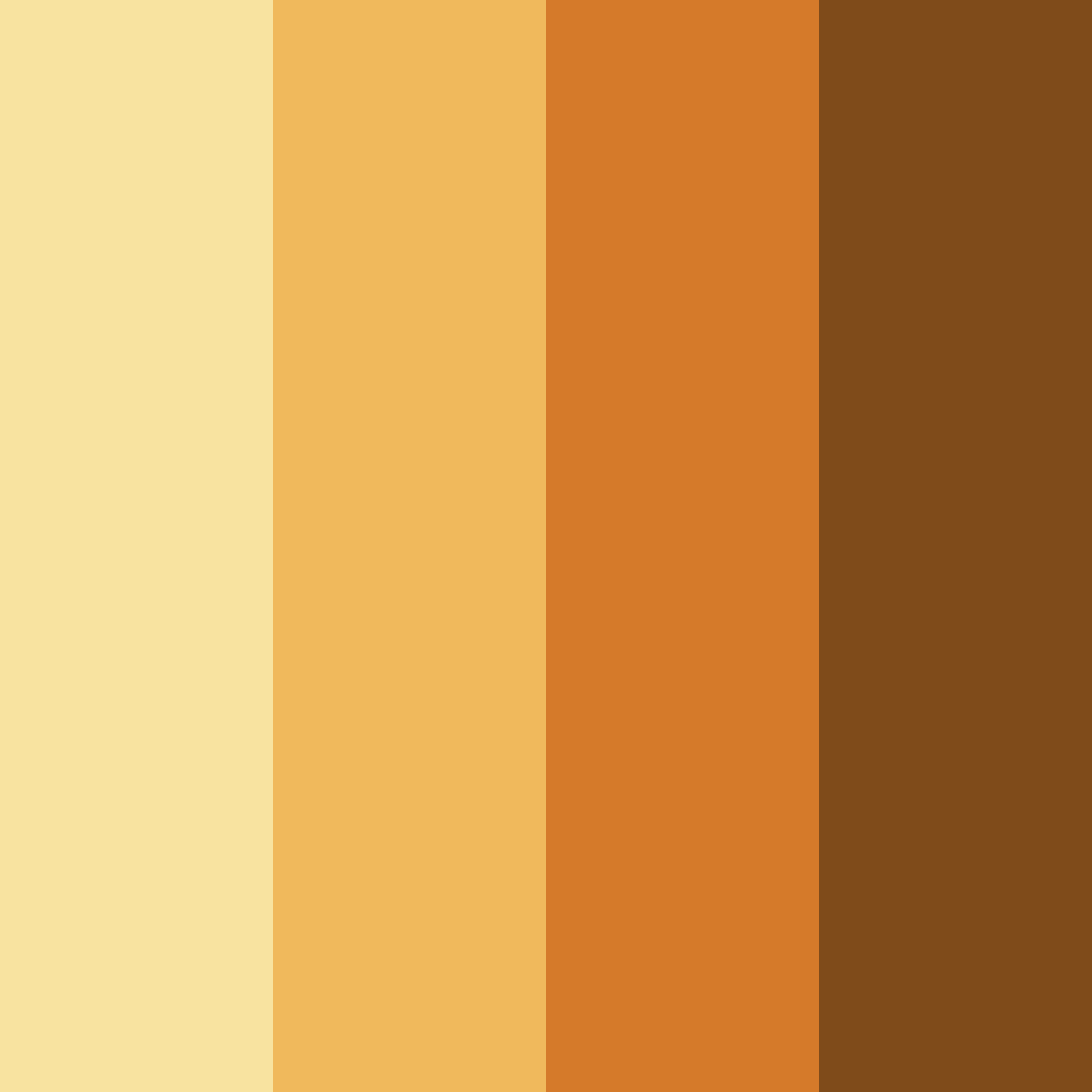 Download autumn harvest delight color palette PNG image (square)
