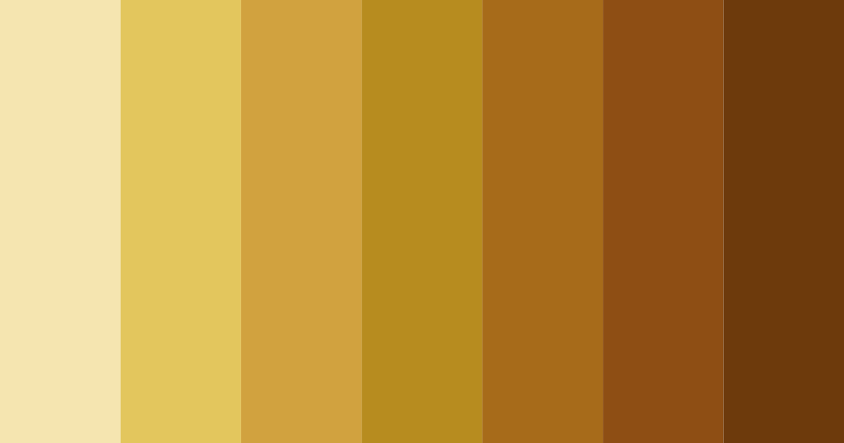 Download shades of ocre color palette PNG image (landscape)