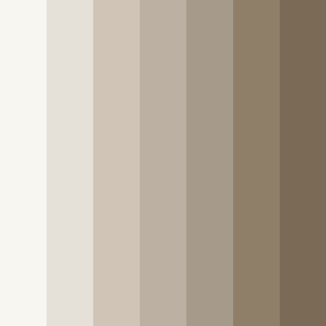 Download shades of pearl white color palette PNG image (square)