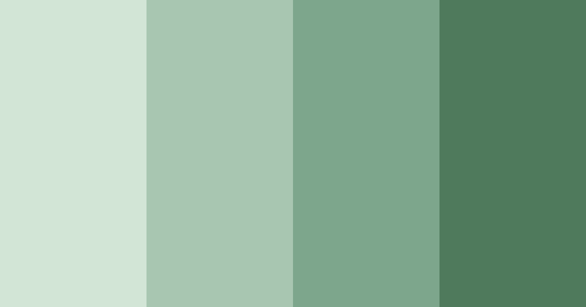 Download shades of sage color palette PNG image (landscape)