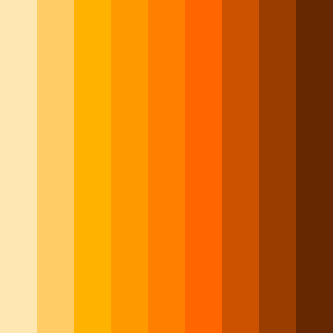 Download honeyed sunset color palette PNG image (square)