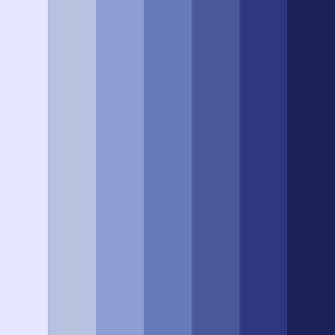 Download celestial indigo color palette PNG image (square)