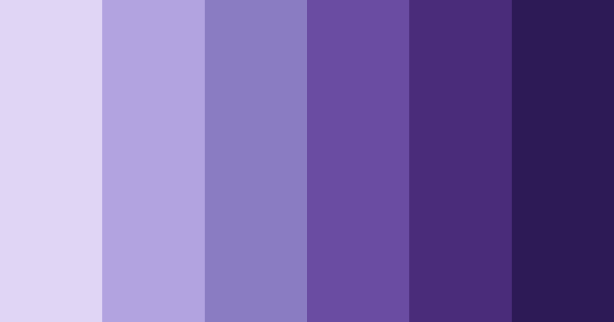Download shades of blue purple color palette PNG image (landscape)