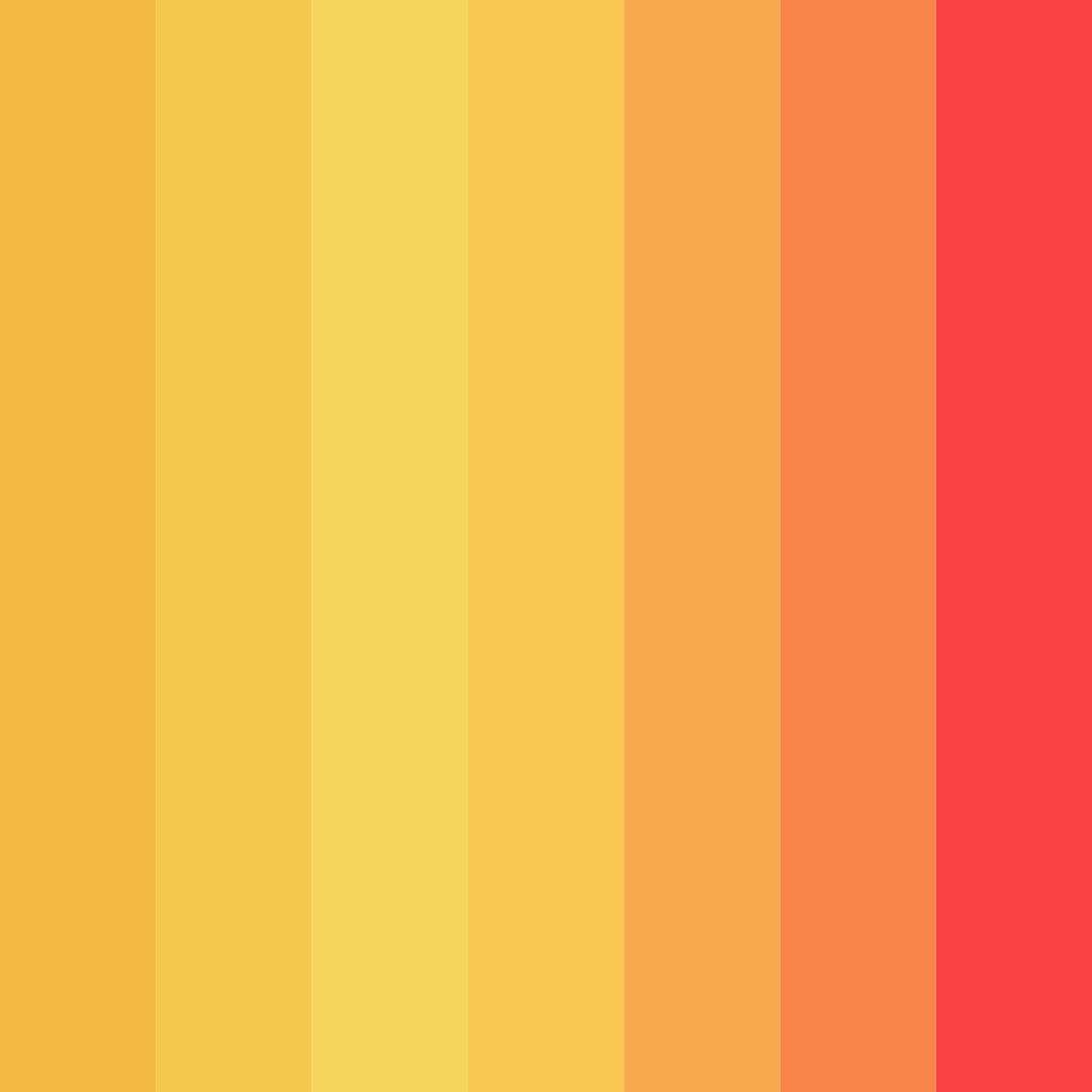 Download yellow mischief color palette PNG image (square)