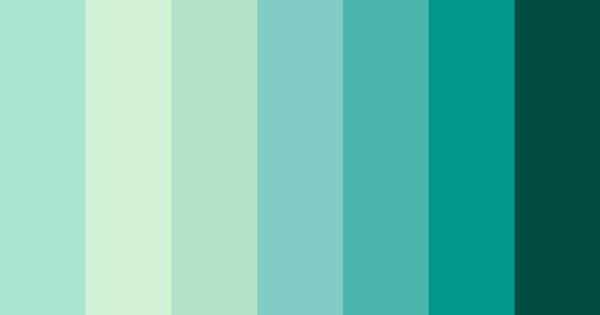 Download emerald oasis color palette PNG image (landscape)