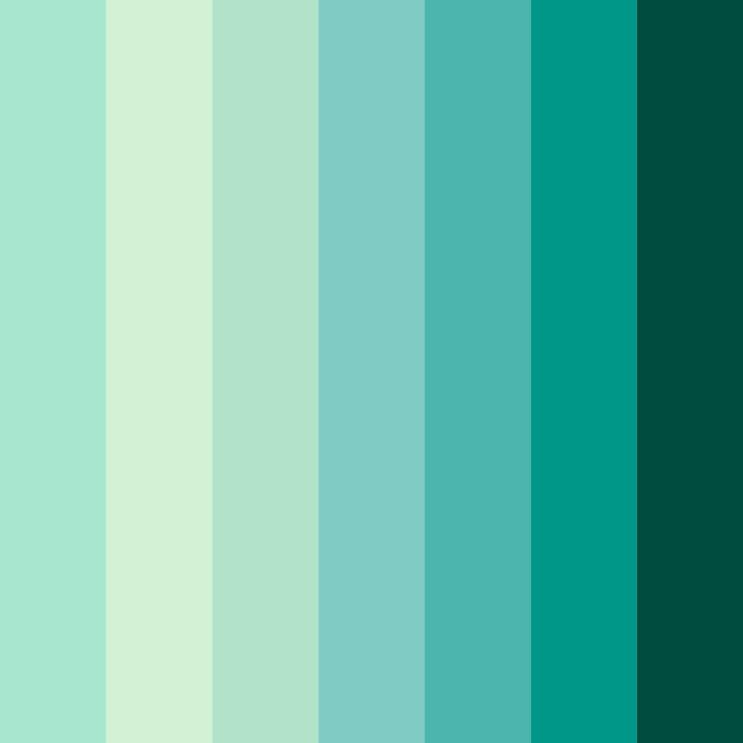 Download emerald oasis color palette PNG image (square)