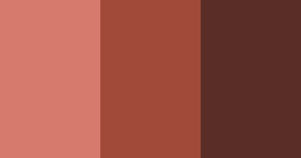 Download reddish brown shades color palette PNG image (landscape)
